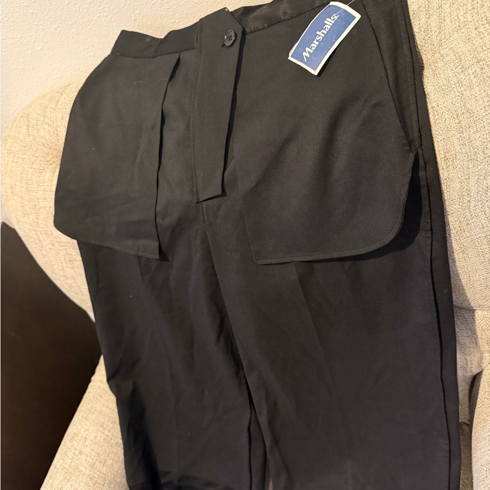 Zara Black women’s  Tuxedo Pants with Pocket Flaps - Picture 3 of 6